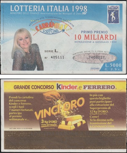 Italia biglietto lotteria - italia,