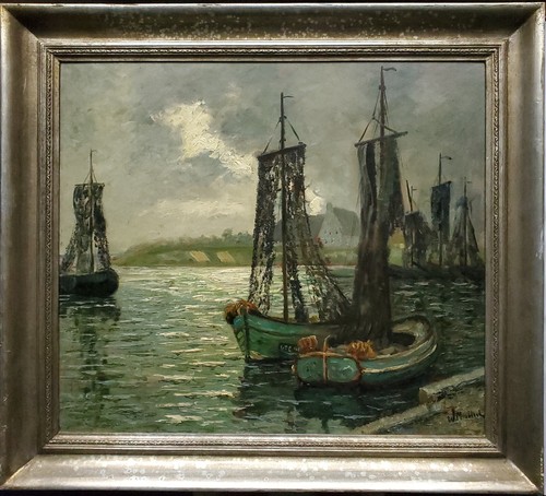 Dipinto olio paesaggio - , costa
