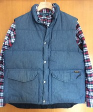 GIUBBOTTO SMANICATO UOMO WOOLRICH TG. L DI TELA JEANS GIAPPONESE 100% ORIGINALE