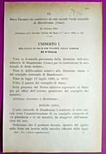 BIANDRONNO ,REGIO DECRETO COSTITUISCE IN ENTE MORALE  L'ASILO INFANTILE-3930