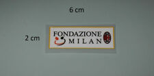 Toppa patch Fondazione Milan utilizzata in Milan - Roma del 02-05-2003
