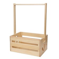 Cestino da bagno in legno con