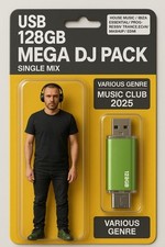 DJ MUSIC PACK USB PEN 128GB VARIUS GENRE DJ 2025 MP3 SINGLE TRACKS Unimixed