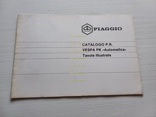 Piaggio Vespa PK 125 Automatica 1984 tavole illustrate catalogo ricambi