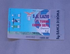 Ticket EC Lazio Rom - Omonia Nikosia 1995-96 Biglietto Calcio Coppa UEFA 