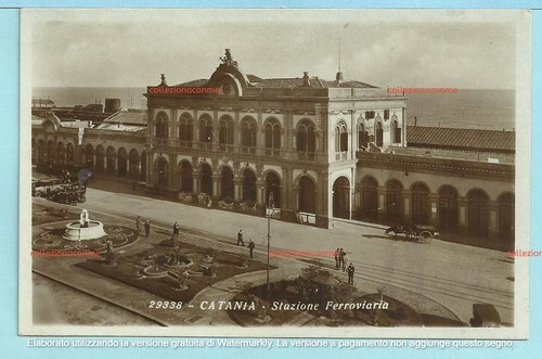 Cartolina stazione catania - stazione, di