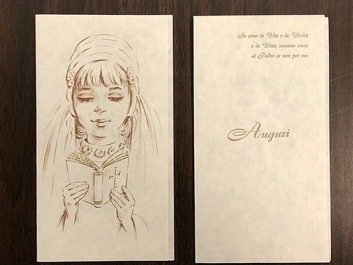 Biglietto auguri comunione - biglietto,