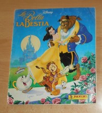 ED. PANINI  ALBUM FIGURINE  LA BELLA E LA BESTIA  CON 162 FIG.  1992 DA RECUPERO