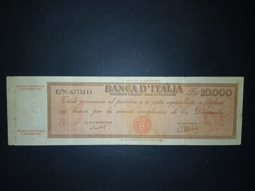 10000 lire titolo provvisorio - 10000,