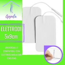 10 Elettrodi Elettrostimolatore A Filo Universali Tens Compex Pin 2mm - 5x9 cm