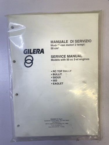 Manuale servizio gilera - manuale, di