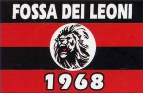 Adesivo milan calcio - milan, fossa