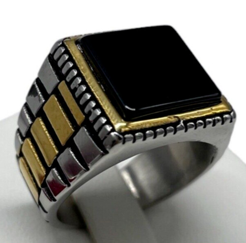 Anello uomo pietra - , onice