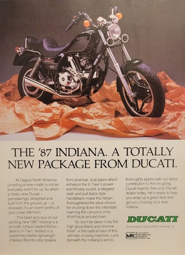 1987 ducati indiana 650 - ducati,