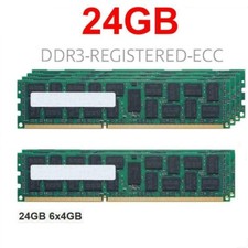 6x 4 GB 24 GB DDR3 ECC RAM