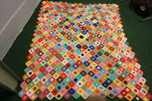 Vintage handmade large crochet - vintage,