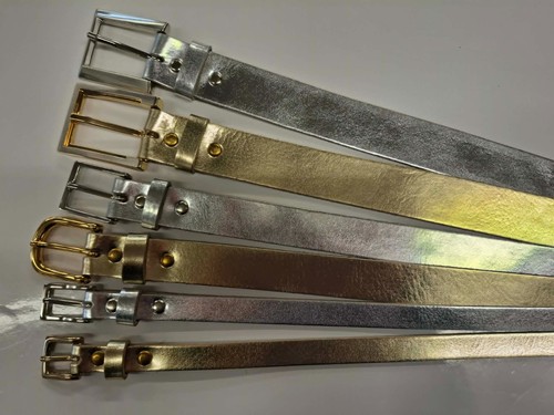 Cintura pelle oro - cintura,