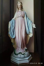 STATUA ANTICA IN BISCUIT MADONNA IMMACOLATA CONCEZIONE RELIGIONE DEVOZIONE PRECE