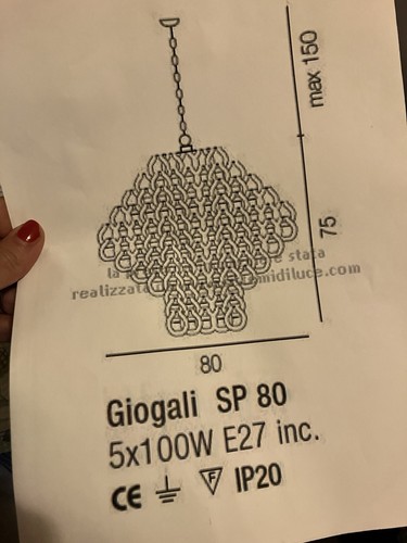 Lampadario sospensione - lampadario, a
