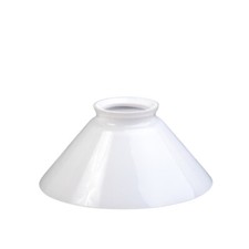 Paralume di ricambio 4310 per lampadario vetro latte-diametro 15cm, maniglia 5,7