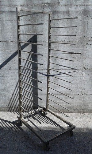 Carrello acciaio porta - acciaio,