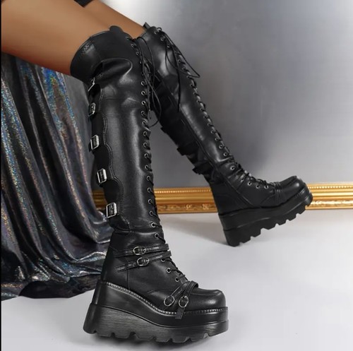 Stivali donna gotici punk - ,