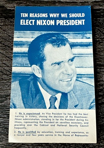 1960 nixon for pres - for, election