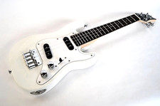 Corpo solido elettrico tenore ukulele in stile chitarra bianca SC di Clearwater