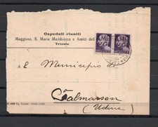 AMG VG, storia postale, Trieste-Talmassons