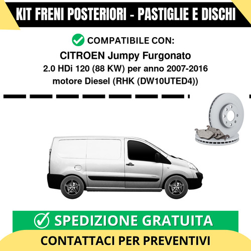 Kit freni posteriori per - posteriori,