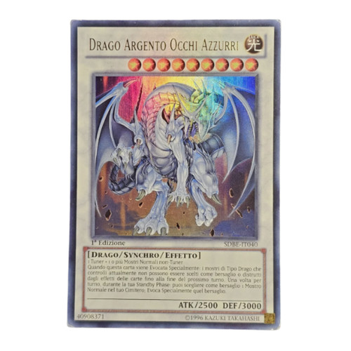 Carta drago argento - yu-gi-oh!,