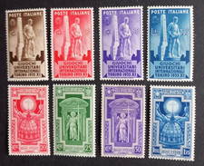 Italia Regno 1933 Universitari +Anno Santo   8 valori  MLH