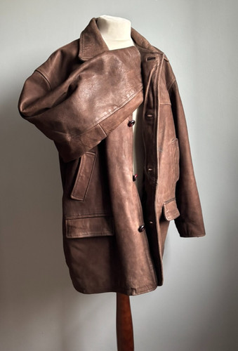 Cappotto pelle pesante 46 - pelle,