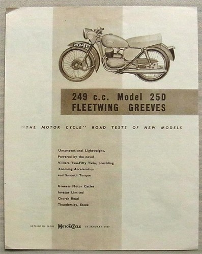 Greeves 249cc modello - 249cc, 25d