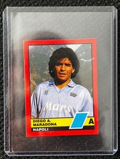 DIEGO MARADONA NAPLES # 289 IL GRANDE CALCIO 89 VALLARDI FIGURINE TOPLOADER 3