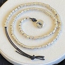 Dodo Pomellato Collana Fuori Produz Granelli Preistorici Bottone Argento Rara