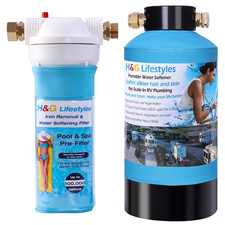Addolcitore Acqua Camper Portatile Rimozione Ferro Tubo Giardino Filtro Acqua per Piscina Spa