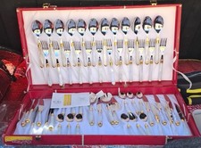 GOTTINGHEN SIRIKIT 52 POSATE INOX 18/10-ORO ZECCHINO 24KARATI-MADREPERLA ESCLUSI