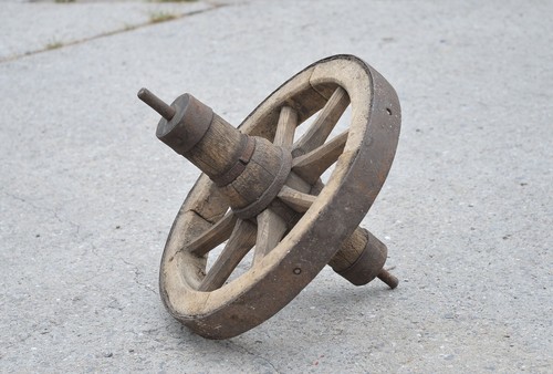 Vecchio carrello legno - vecchio,