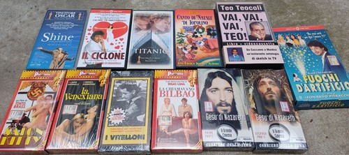 Stock videocassette vhs - 12,