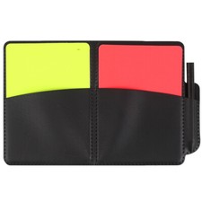 Set carte arbitro calcio rosso