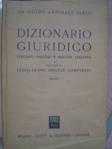 Dizionario giuridico italiano - giuridico,