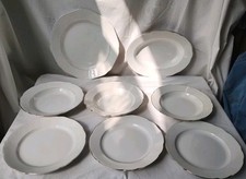 Servizio 8 Piatti Filo Oro Laveno  Epoca Anni 1920 