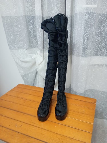 Stivali alti stringati chanel - alti,