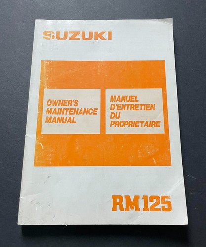 Suzuki 125 1988 owner s - rm, owner’s