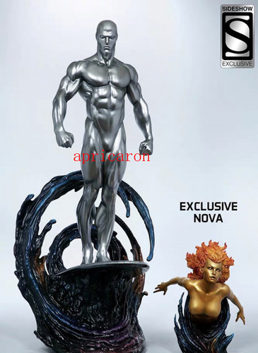 Statua surfer sideshow - sideshow, silver
