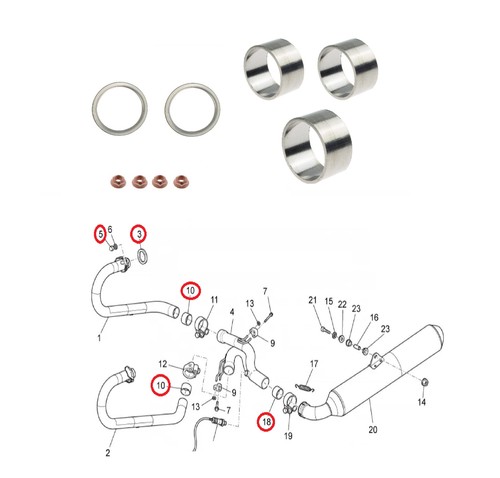 Kit guarnizioni connettore