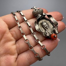Collana icona ciondolo Madonna