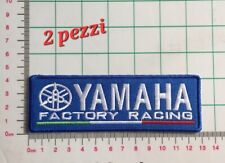2x Patch Yamaha Factory Racing Motociclismo Sport diam cm 13 x 4 Toppa Ricamo