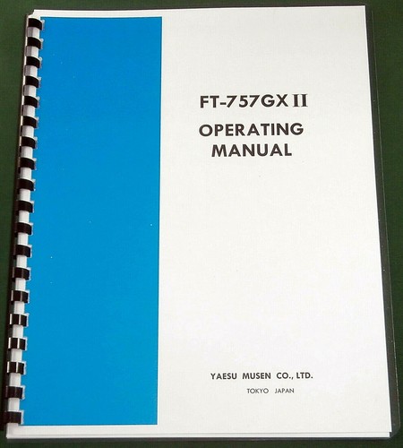 Yaesu 757gx manuale di - yaesu,